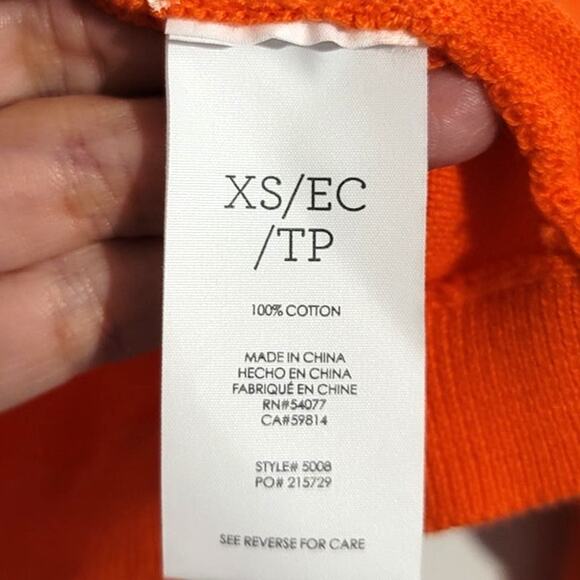 Cabi #5008 Cropped Piccolo Shrug Cardigan Tiger Lily Orange XS - Picture 6 of 9